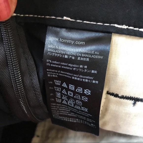 Tommy Hilfiger Jean Straight Skirt w/ Front Panel - Picture 5 of 7